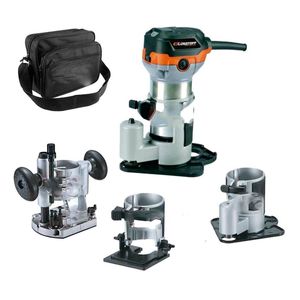 Fresadora Recortadora Lusqtoff 710w 4 Bases Router 30000rpm