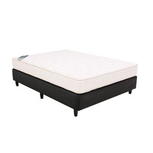 Colchon Taurus Espuma Sin Pillow + Box Uni Economico Chocolate