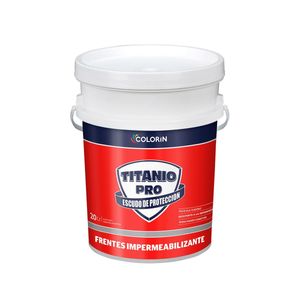 Impermeabilizante para frentes Titano Pro mate blanco 20 Lts