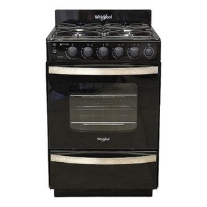 Cocina Whirlpool Wfn57di Multigas 56cm Negra Color Negro