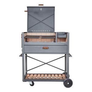 Parrilla Ñuke Delta Con Tapa Y Carro 121 Cm Ancho