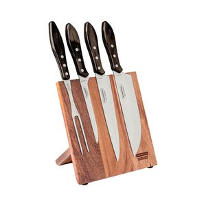 Juego Cubiertos Asador Polywood Brown Tramontina 5 Piezas