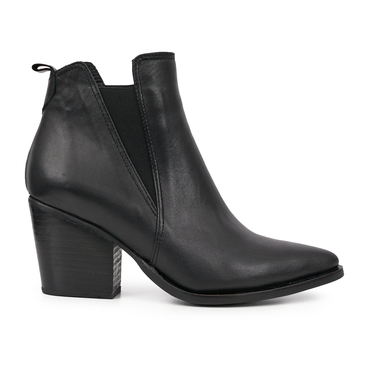 BOTINETA DRAGON NEGRA MUJER ELEGANTE BOTINETAS CUERO