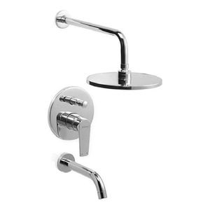 Grifería Baño Ducha Next Embutir Con Transferencia 10206 Acabado Brillante Color Plateado