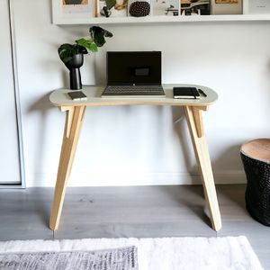 Escritorio Work Color Blanco Y Roble