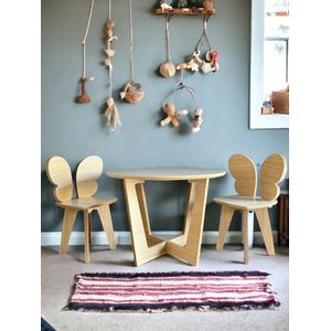Combo Kids Roma Mariposa Color Blanco Y Roble