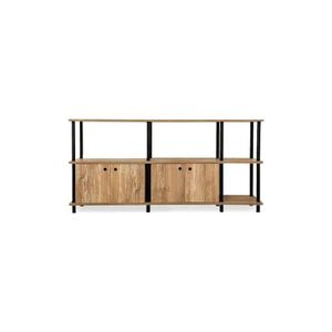 RACK PARA TV DEGE R10 - ATAKAMA 2 PUERTAS DOBLES 3 CUERPOS