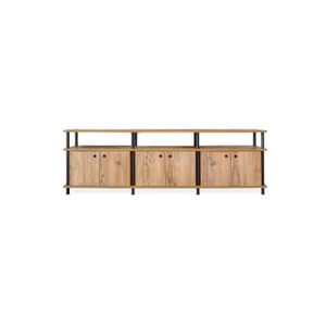 RACK PARA TV DEGE R09 - ATAKAMA 3 PUERTAS DOBLES 3 CUERPOS