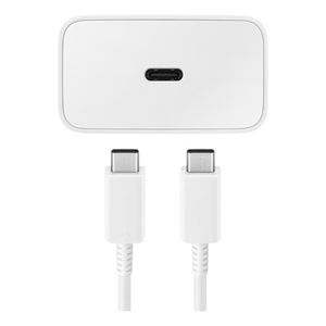 SAMSUNG CARGADOR FAST CHARGE USB-C 15W BLANCO CON CABLE EP-T1510XWSGAR