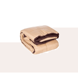 Acolchado Microfibra Reversible Abrigado Pierre Cardin Queen Beige/Chocolate