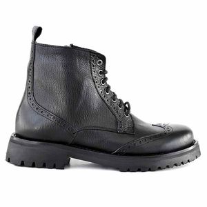 BORCEGO ERIE NEGRO BOTAS MUJER CASUALES CUERO