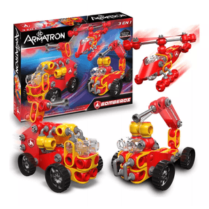 Armatron Flexibles Bomberos 91 Piezas 3 En 1 Bloques Dimare