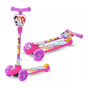 Monopatín Princesas Disney Plegable Luz En Rueda 12018 Sebigus