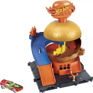Pista Hot Wheels City Tienda De Hamburguesas Hdr26 Mattel 6297