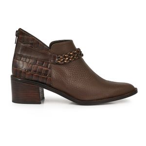 BOTA MIRMONT CHOCOLATE ZAPATOS MUJER BOTINETAS CUERO