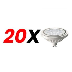 Pack X 20 Lámpara Led Dicroica Ar111 Candela Dimerizable 12w