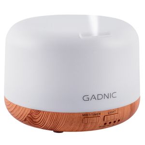 Difusor Gadnic Bamboo Humidificador Ultrasónico 300ml 20hs 7 Colores