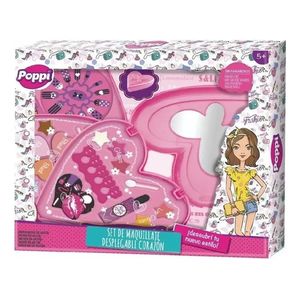 Set De Maquillaje Infantil Desplegable Corazón Poppi 5667