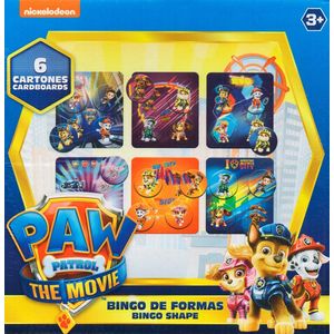 Bingo De Formas Shape Paw Patrol 6 Cartones 1618