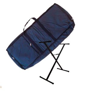 Soporte simple teclado + funda acolchada 5/8 + pedal sustain