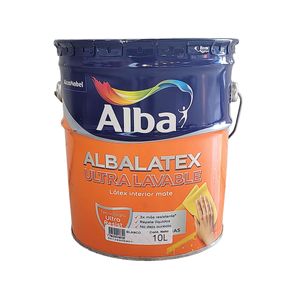 Látex interior Albalatex Ultralavable mate blanco 10 Lts