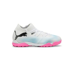 Botines Puma Future 7 Match TT + MID Jr Niños Fútbol Blanco