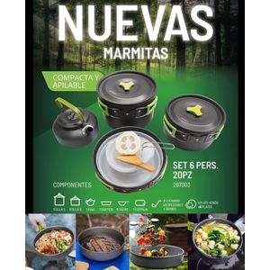MARMITA SPINIT 6P X 20PZA C/FUNDA RED