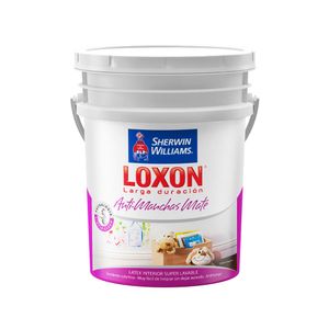 Látex interior Loxon Antimanchas mate blanco 20 Lts