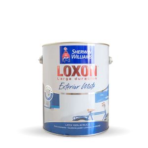 Látex exterior Loxon Larga Duracion mate blanco 4 Lts