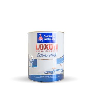 Látex exterior Loxon Larga Duracion mate blanco 1 Lts