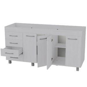 BAJOMESADA ORLANDI JA 620 PREMIUM - JACARANDA 4 PUERTAS 4 CAJONES