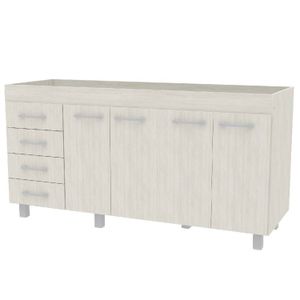 BAJOMESADA ORLANDI AB 630 PREMIUM - ABEDUL 4 PUERTAS 4 CAJONES