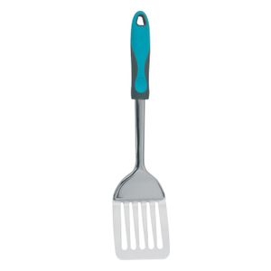 Espatula De Acero Inoxidable C/ Mango Azul Utensilio Cocina