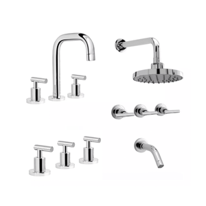 Combo Griferia Baño Peirano Mallorca Lavatorio Ducha Bidet