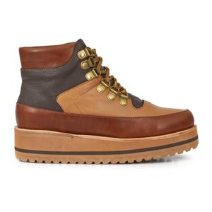 BORCEGO OXNARD MARRON ZAPATOS VESTIR MUJER CUERO