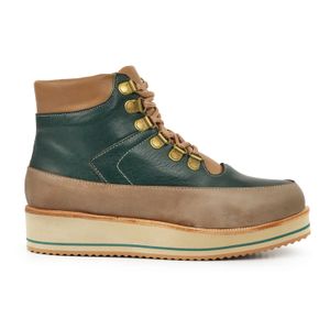 BORCEGO OXNARD VERDE ZAPATOS VESTIR MUJER CUERO
