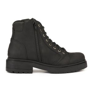 BORCEGO TUKER NEGRO MUJER CUERO BOTAS URBANAS