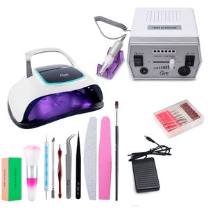 Kit Lámpara LED UV 108W BQ6 PRO + Torno para Uñas Eléctrico