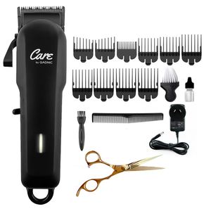Kit Tijera profesional 6,5" Gold 22K + Cortadora de Pelo Recargable CARE