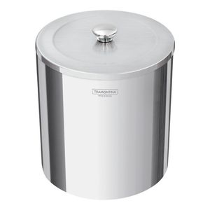 Cesto Tacho Basura Acero Inox 5lt Pulido Tapa Tramontina