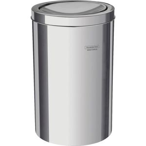 Cesto Tacho Basura Acero Inox 12lts Tapa Vaivén Tramontina