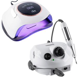 Kit Para Uñas Gadnic Torno T202 + Cabina UV Led BQST 180W Uso Profesional
