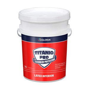 Látex interior Titanio Pro mate blanco 20 Lts