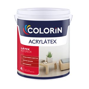 Látex interior Acrylatex mate blanco 4 Lts