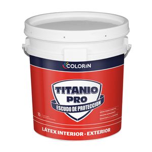 Látex interior / exterior Titanio Pro mate blanco 10 Lts