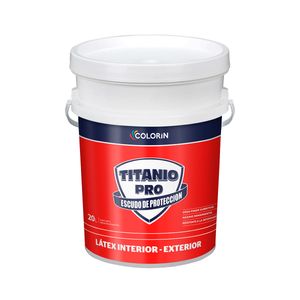 Látex interior / exterior Titanio Pro mate blanco 20 Lts