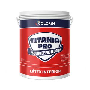 Latex interior Titanio Pro mate blanco 4 Lts