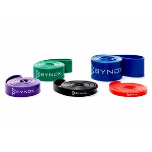 SET DE 5 BANDAS ELASTICAS BYNOX DE RESISTENCIA ES-BNDRES-05