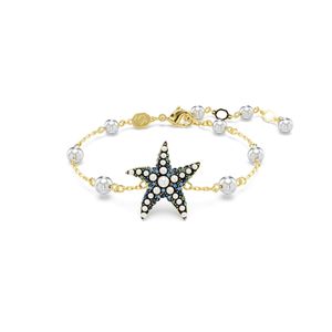 Pulsera Swarovski Idyllia Estrella de mar Multicolor con baño tono oro