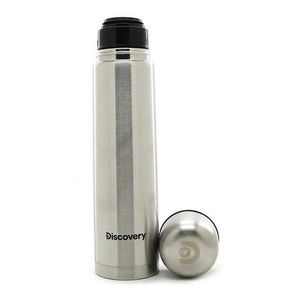 Termo Acero Inoxidable Bala Discovery 1 Litro Camping Mate * Plateado